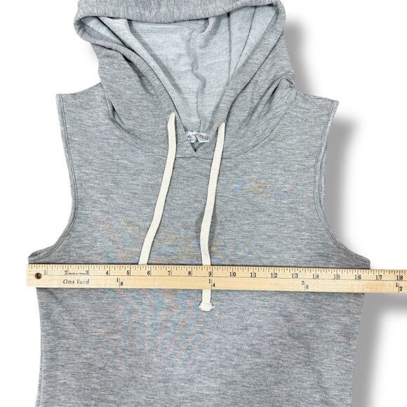 Active USA Sleeveless Hoodie Sheath Dress Grey Small - Picture 11 of 12